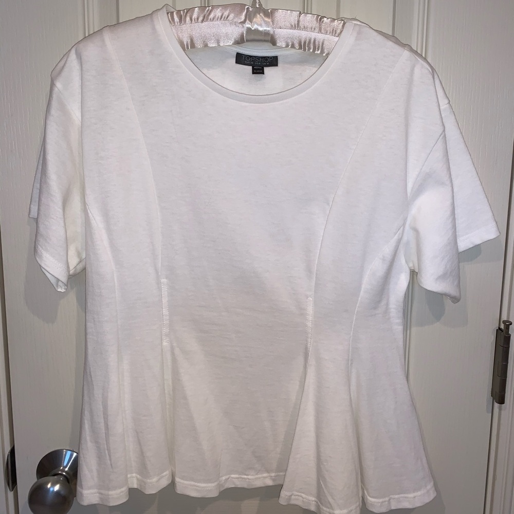 Topshop subtle peplum top